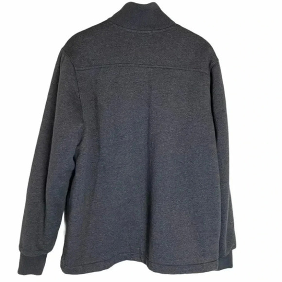 Gap L gray full zip fleece lined jacket - Picture 3 of 7